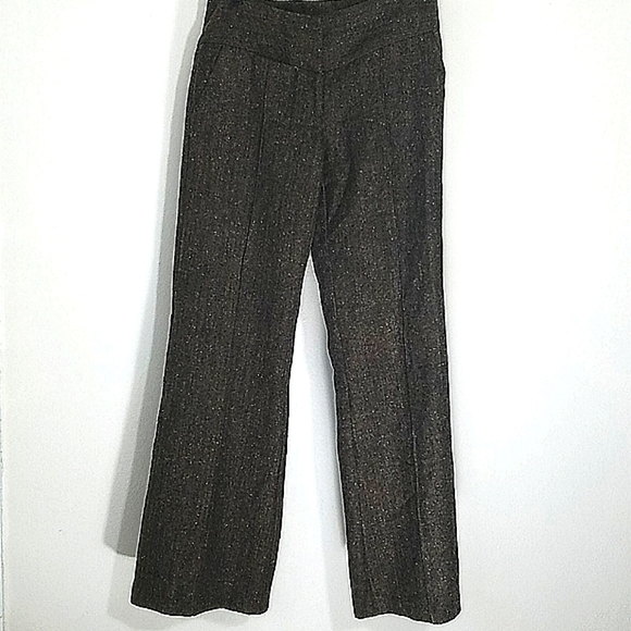 Gadzooks Pants - Pants wide leg front pockets wool blend Brown Y2k Old Money
